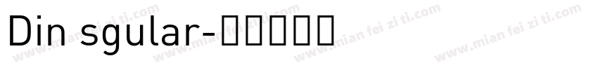 Din sgular字体转换